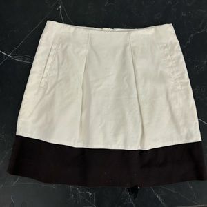 J Crew Black & White Colorblock Skirt